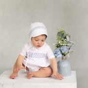 Boys Signature Smocked Romper Feltman