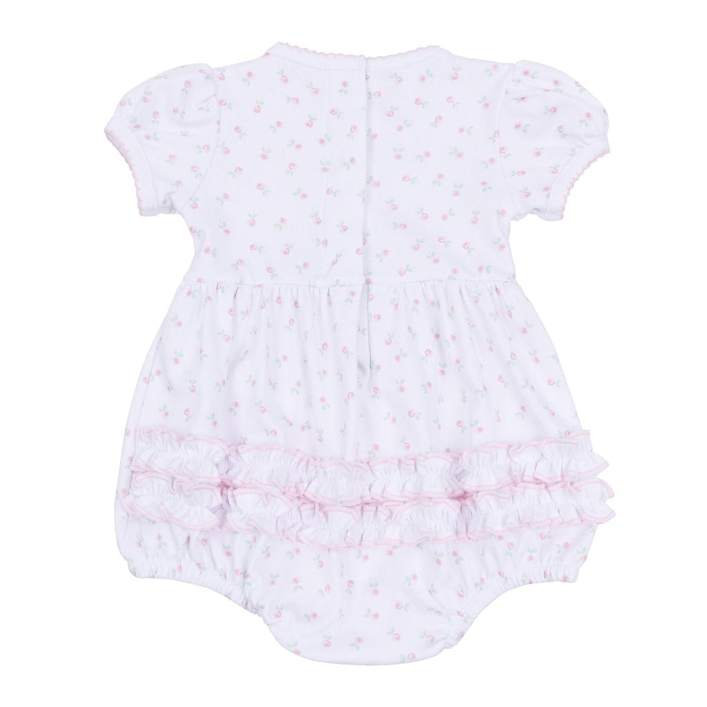 Juliette's Classics Print Ruffle Short Sleeve Bubble