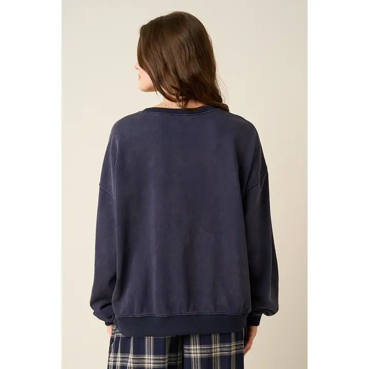 Jesus Saves Patchwork Crew Neck Sweatshirt
