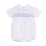 Boys Signature Smocked Romper Feltman