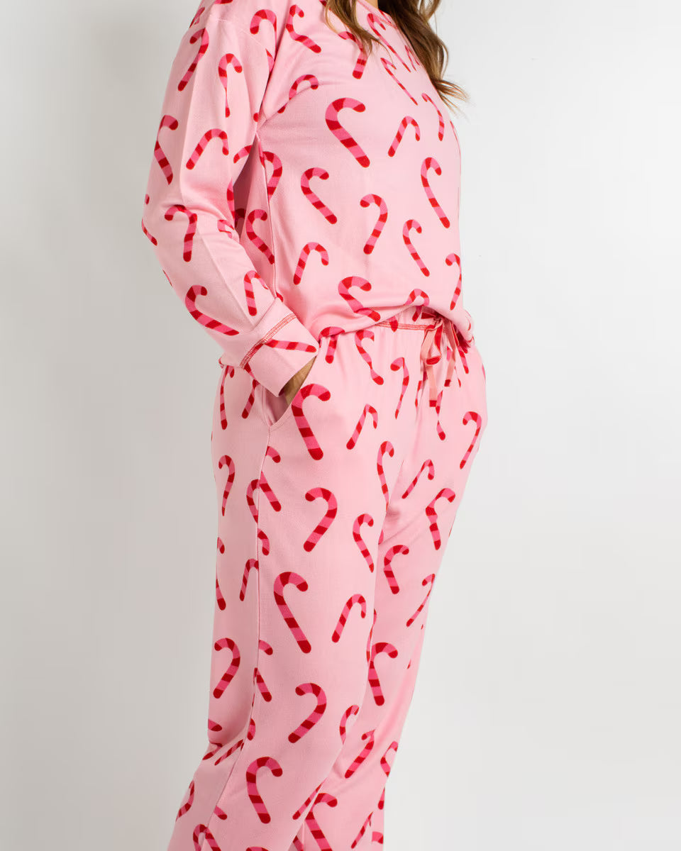 The Royal Standard 2pc candy cane pj's