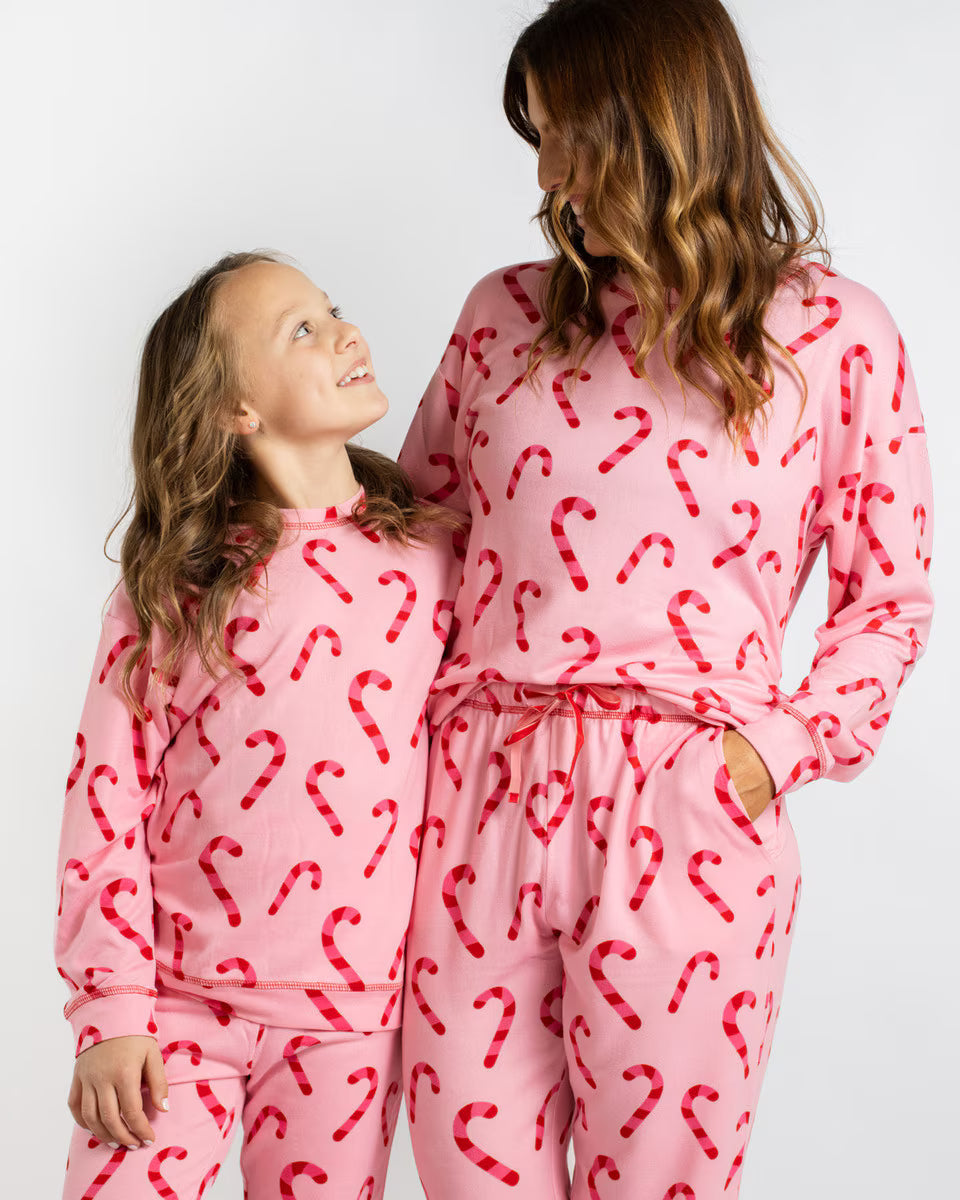 The Royal Standard 2pc candy cane pj's