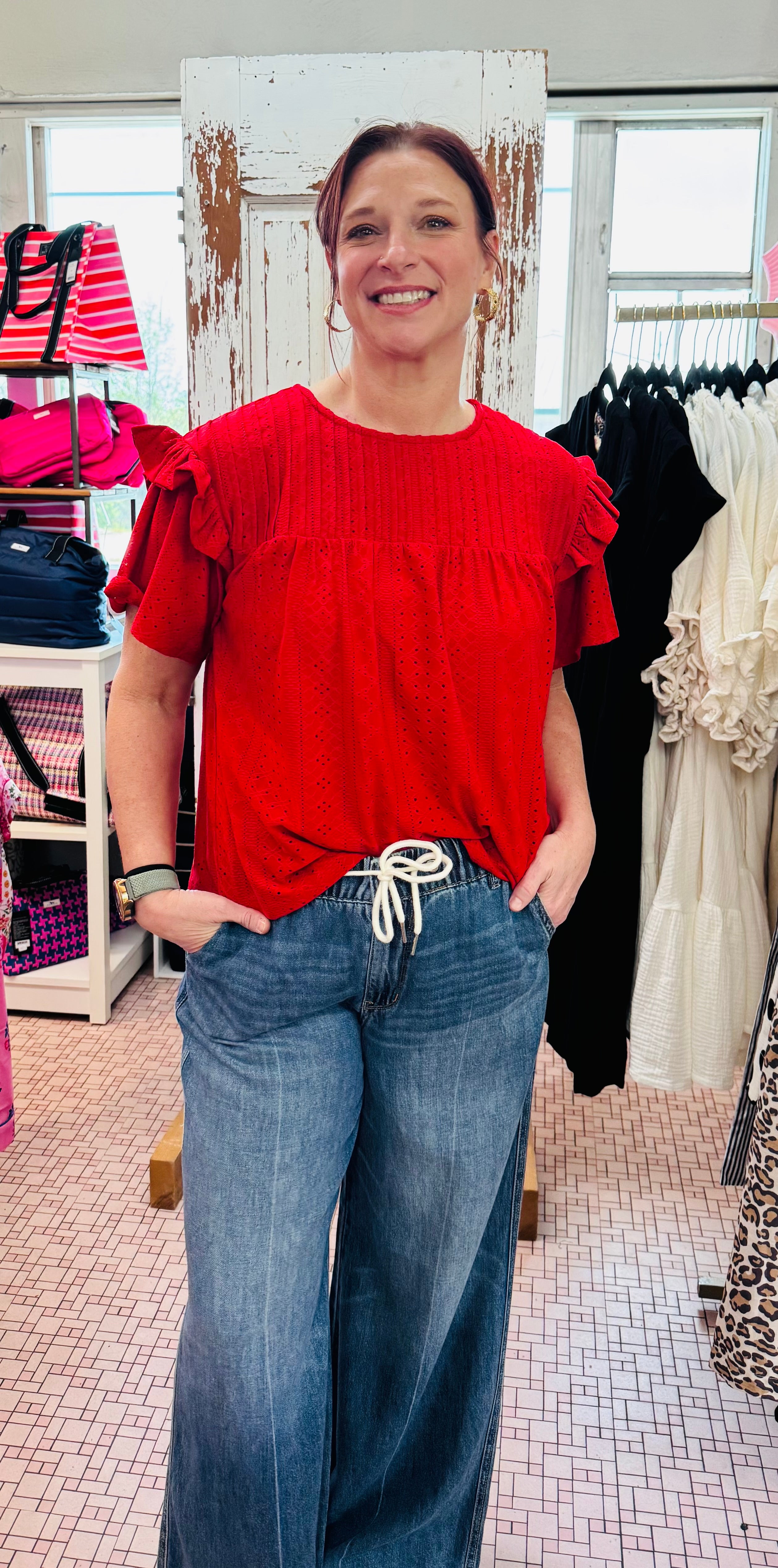 Hw Palazzo Featherweight Rigid Elastic Wb Pants Plus