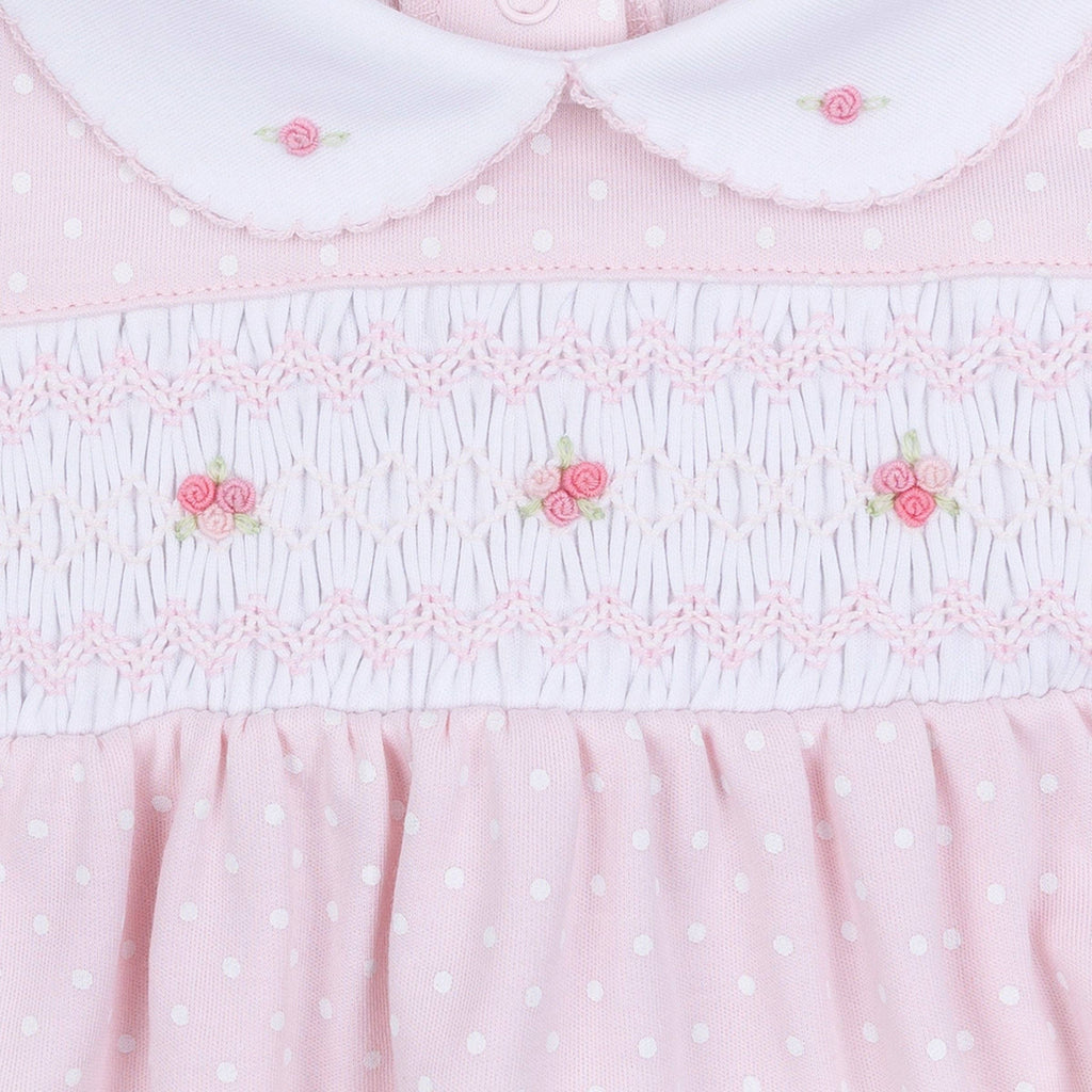 Mia's Classics Smocked Footie - Pink