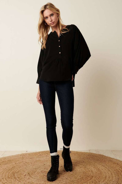 BATWING OVERSIZE BLOUSE