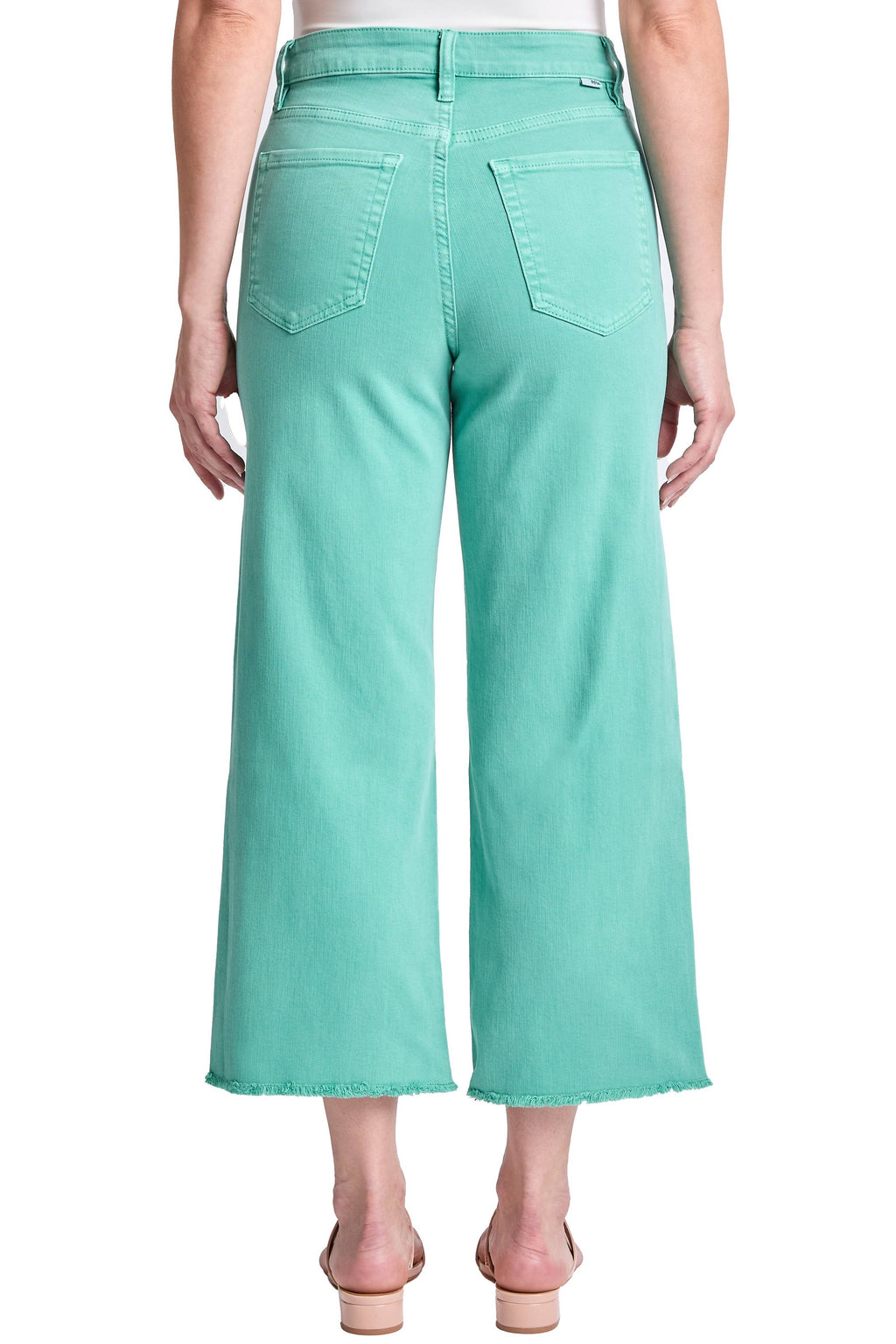 Plus Size Chloe High Rise Cropped Wide Leg Jeans