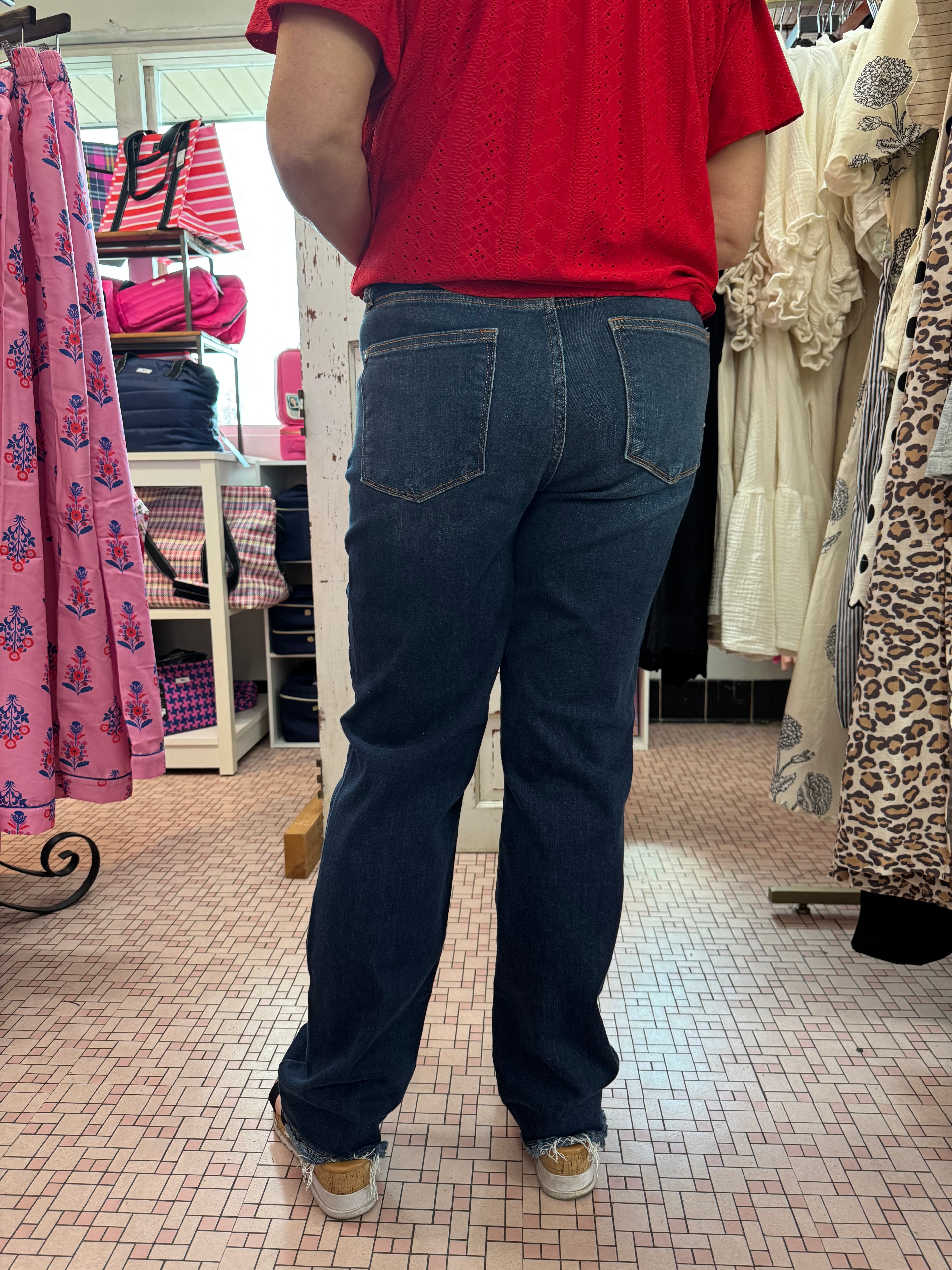 Judy Blue Straight Fray Hem