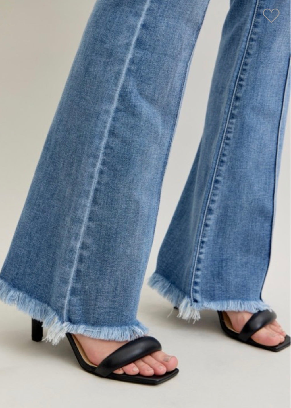 Judy Blue Flare High Waist High Rise Front Pintuck Jeans