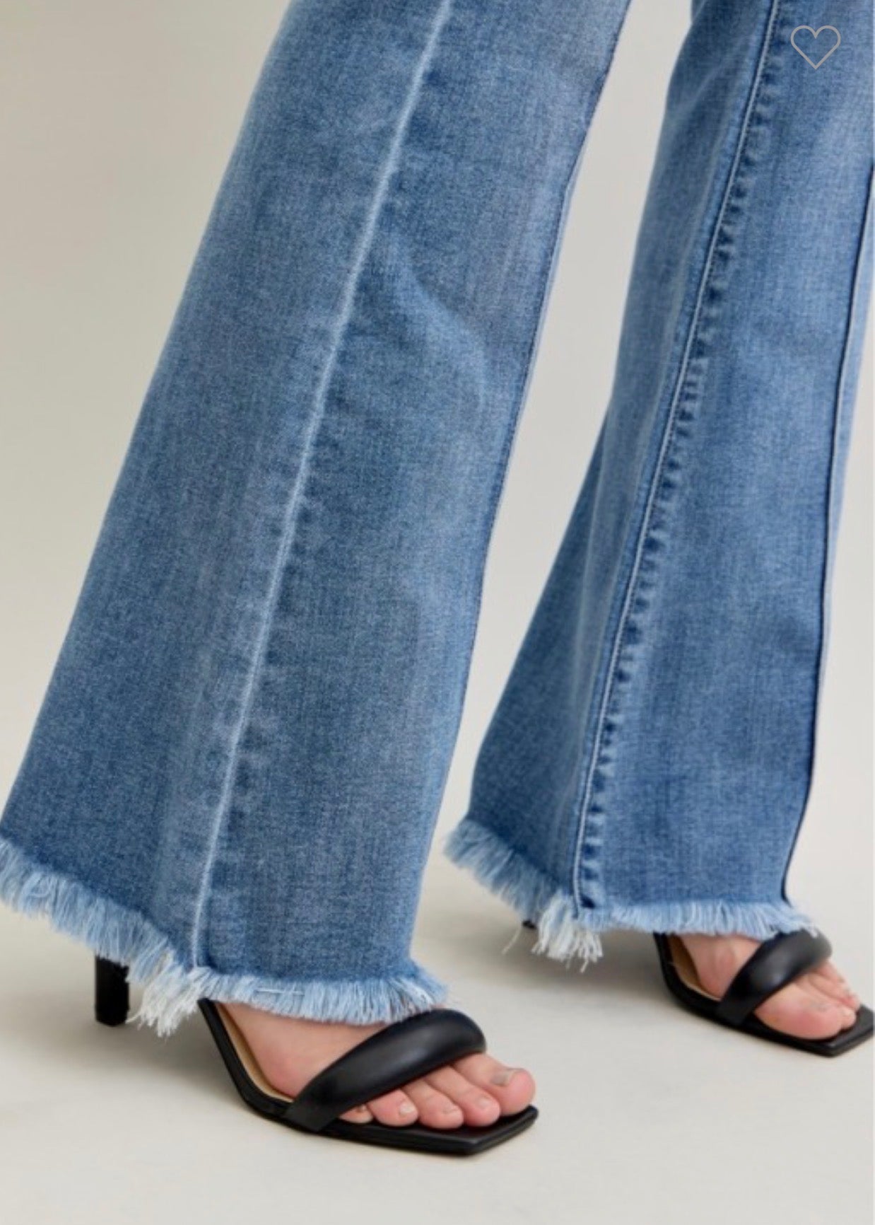 Judy Blue Flare High Waist High Rise Front Pintuck Jeans
