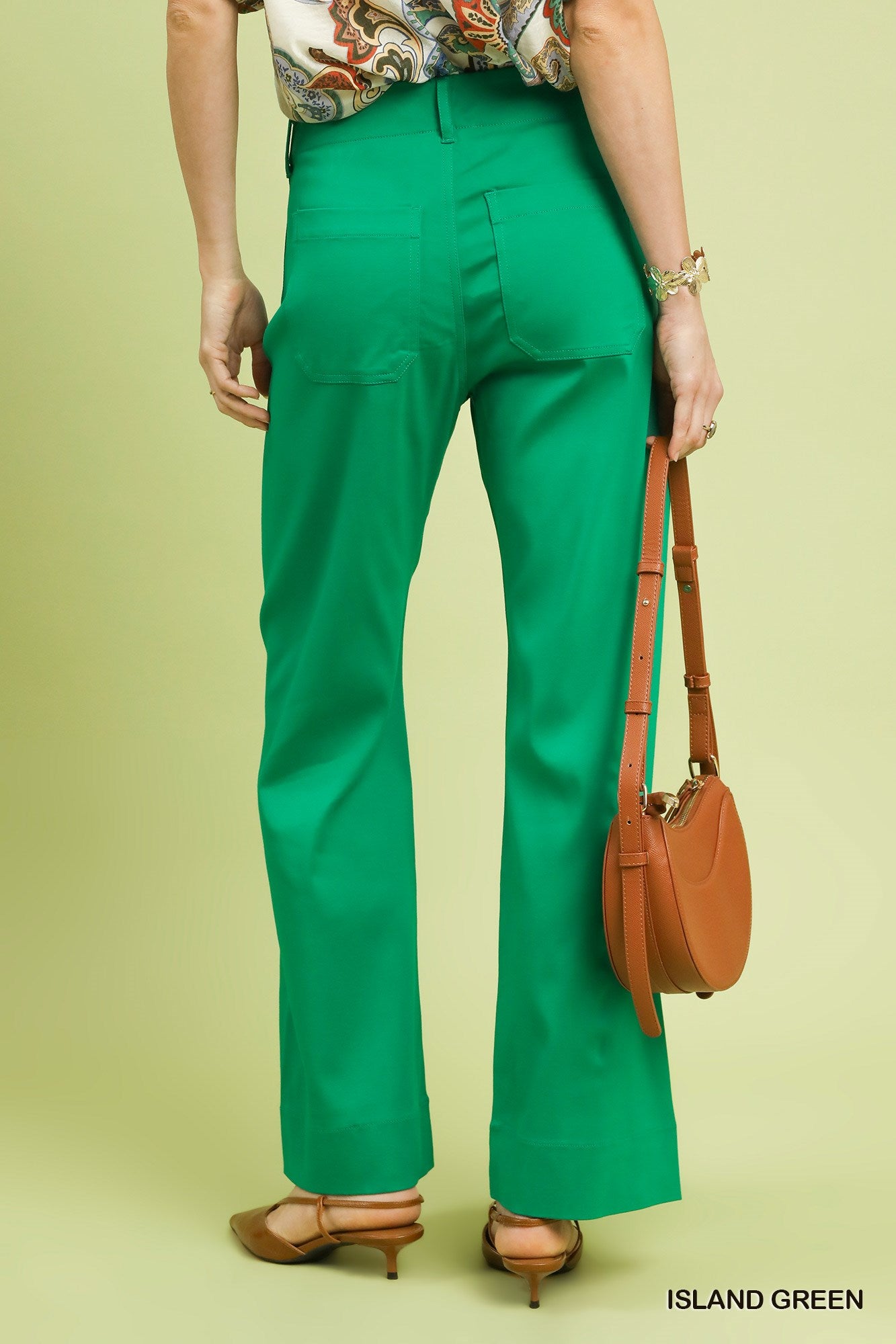 Button Stretched Pants
