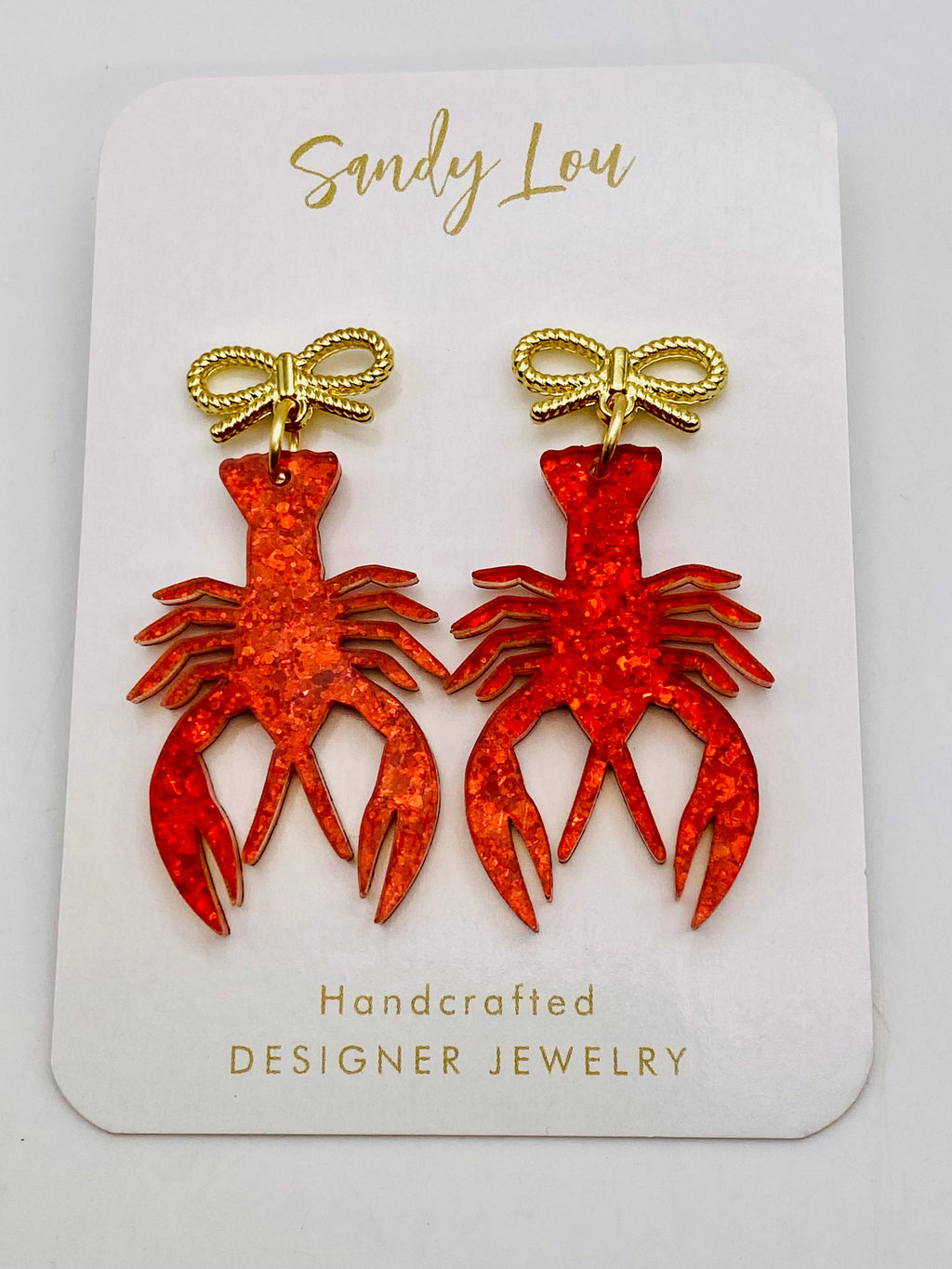 Laissez Les Bons Temps Rouler Crawfish Earrings