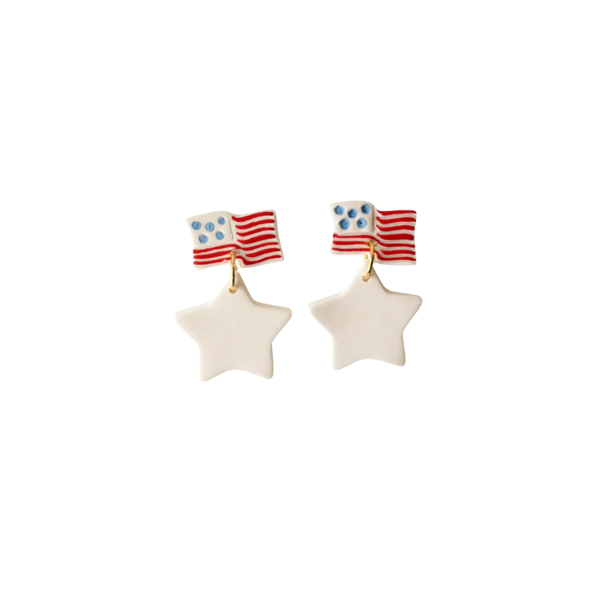 Stars and Flag Dangles | 4th of July, Blue Jewelry