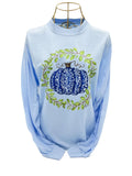 Blue Swirly Pumpkin Shirt