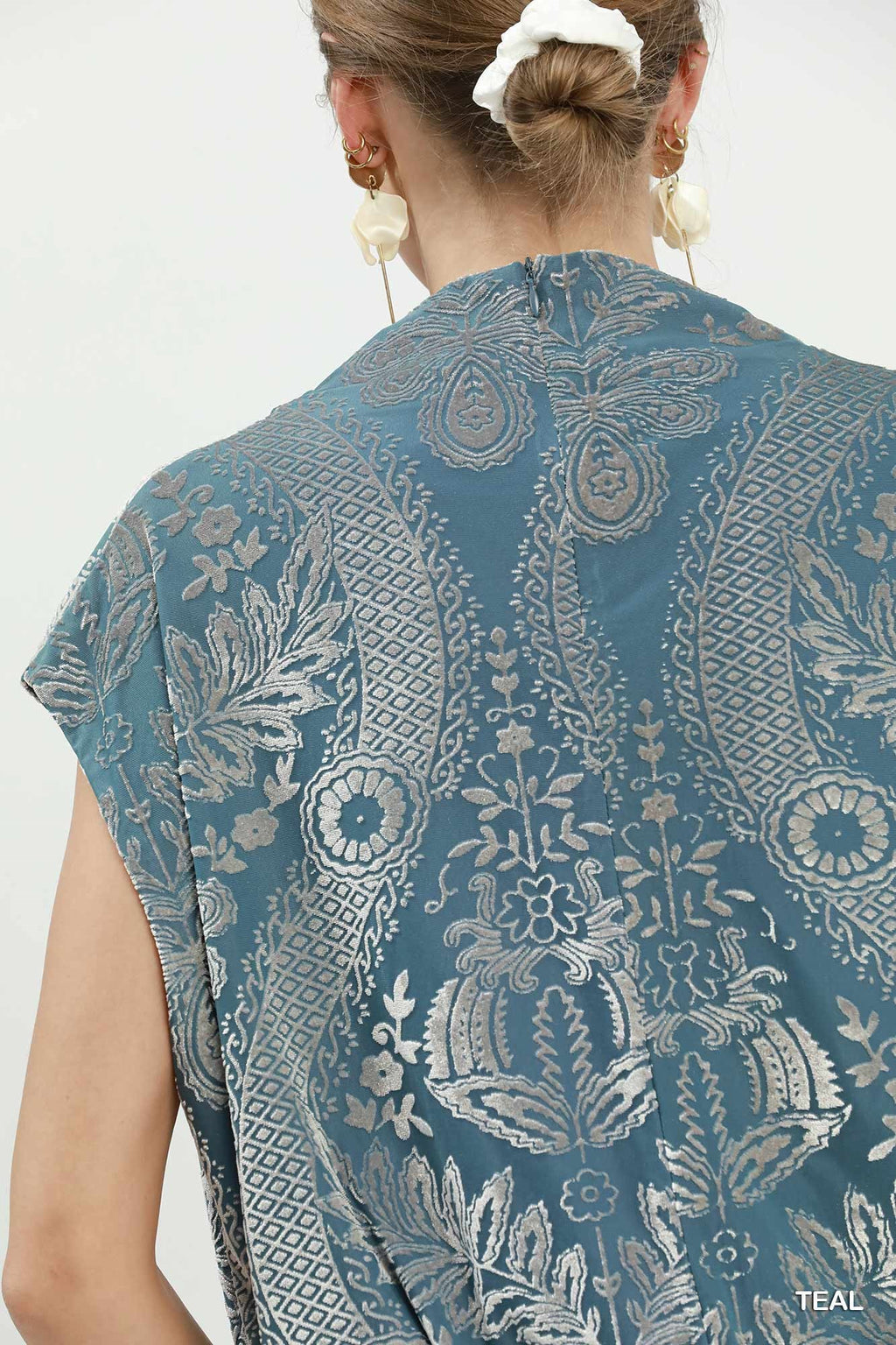 Velvet Boxy Short Sleeve Top