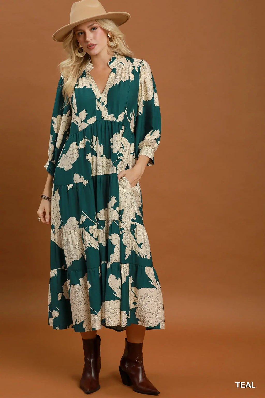 Floral Tiered Maxi Dress