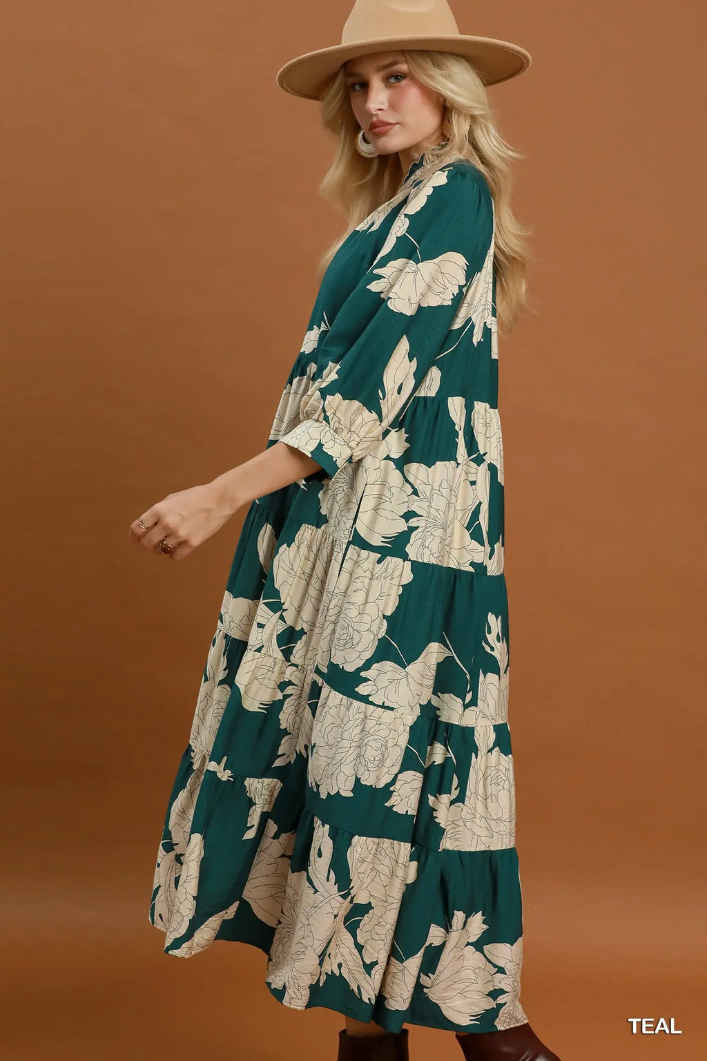 Floral Tiered Maxi Dress