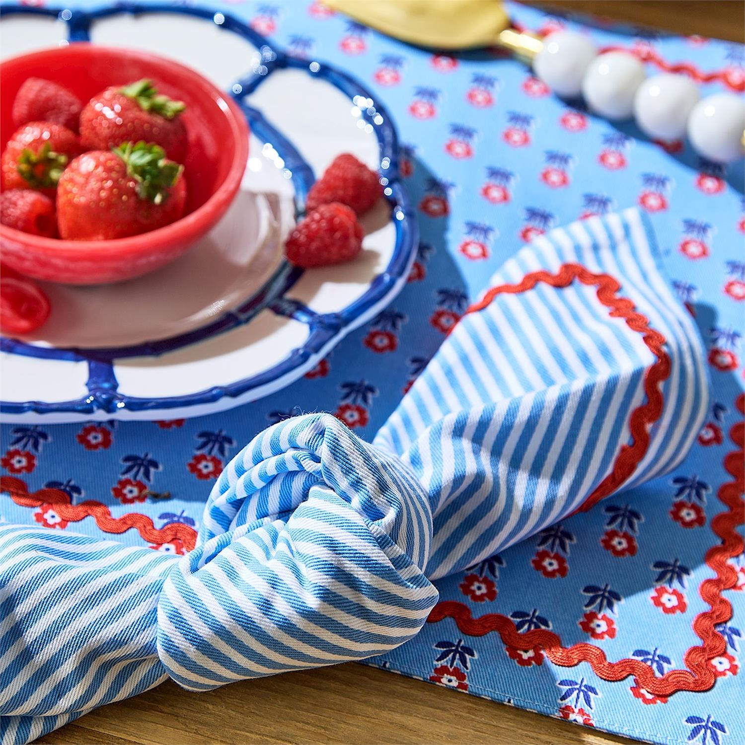 Twos Company Double Sided Placemat set 4