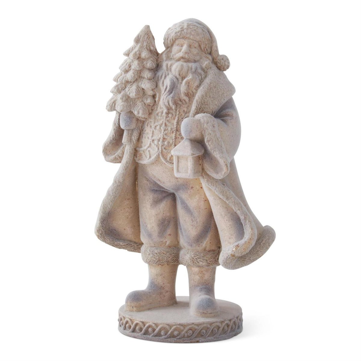 Gold Speckled Flocked Santa