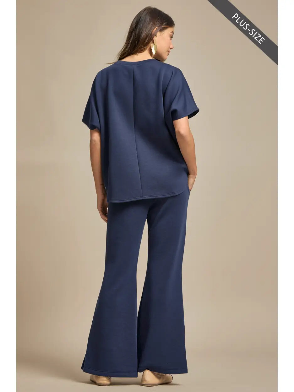 Poncho Top + Bell Bottom Modal Set