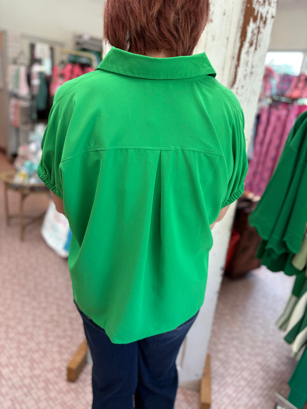Deep V Collar Blouse