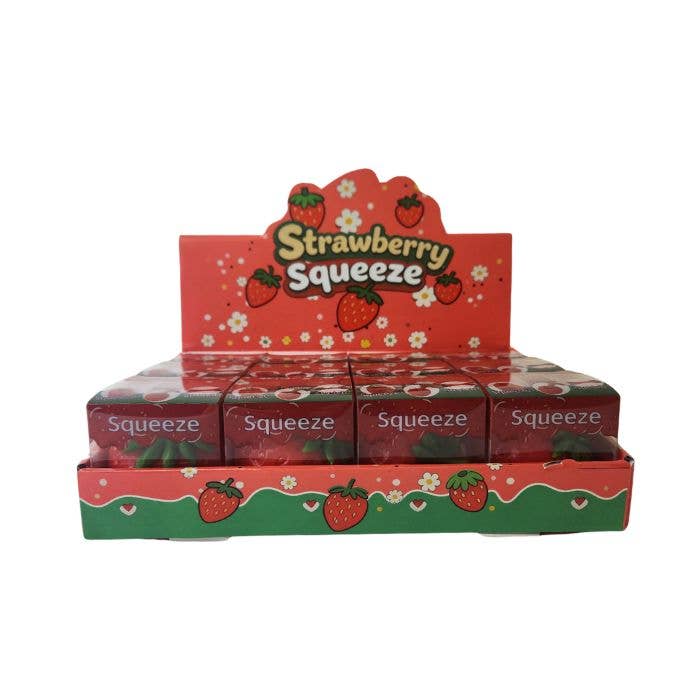 4.2" Squishy Strawberry Sensory Squeeze Toy