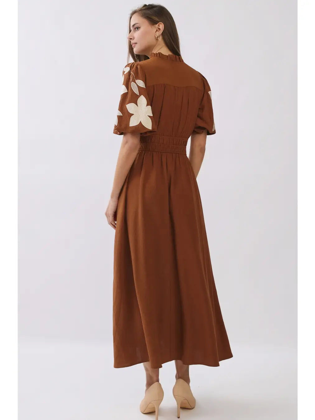 Embroidered Midi Dress PLUS