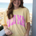 Lulu Mac 1000 Stripe Adult Butter Comfort Colors Tee