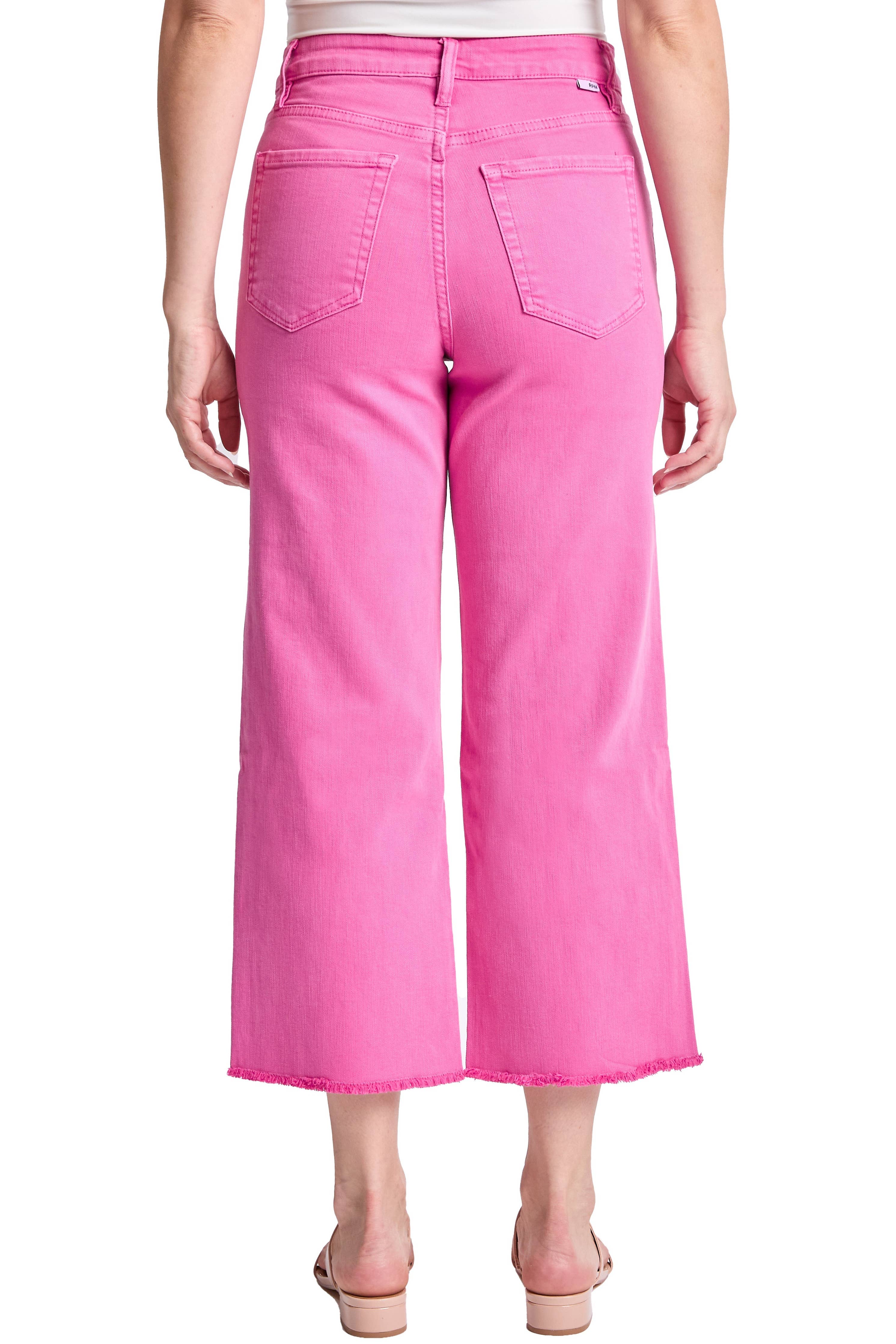 Plus Chloe High Rise Cropped Wide Leg Jeans