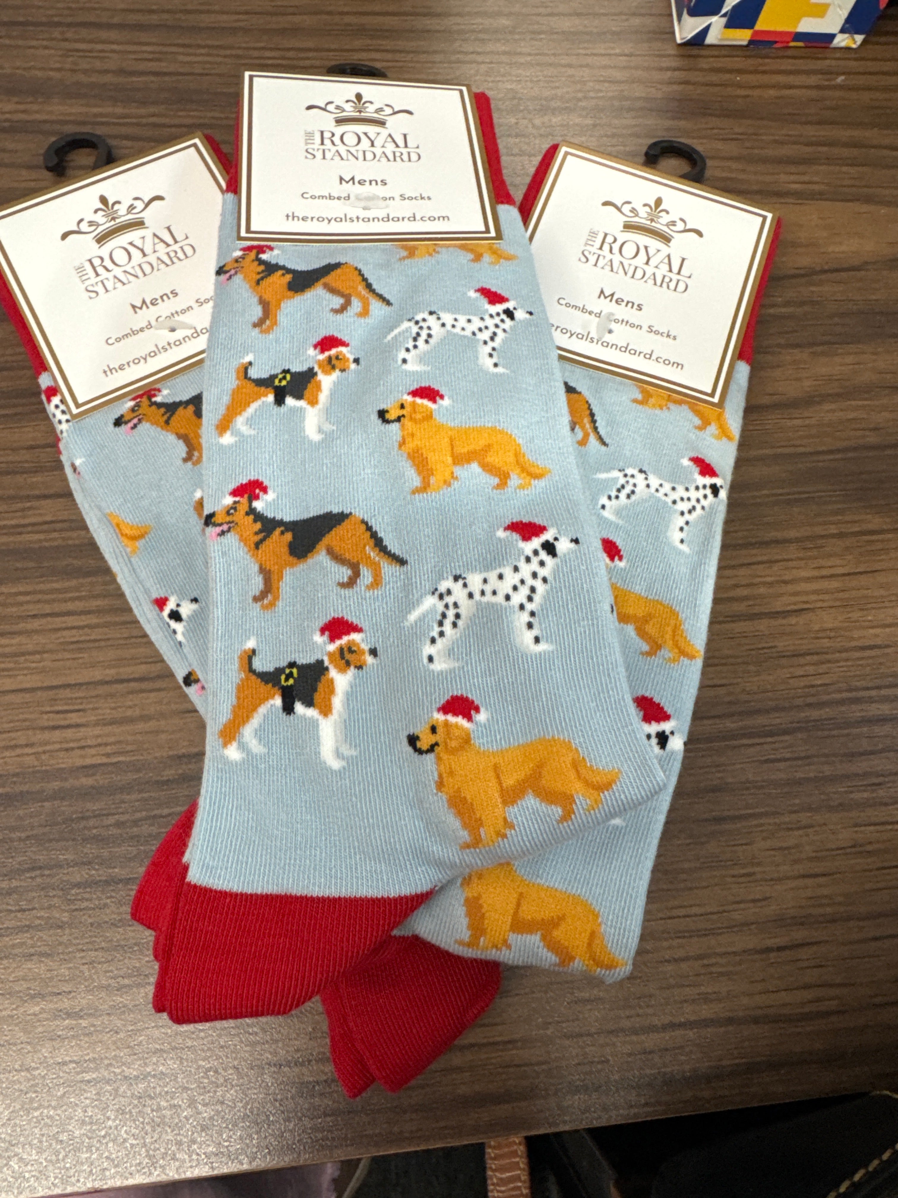 The Royal Standard Men's Santa Paws Sock
