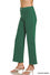 ACID WASHED FRAYED CUTOFF HEM STRAIGHT WIDE PANTS
