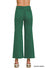 ACID WASHED FRAYED CUTOFF HEM STRAIGHT WIDE PANTS