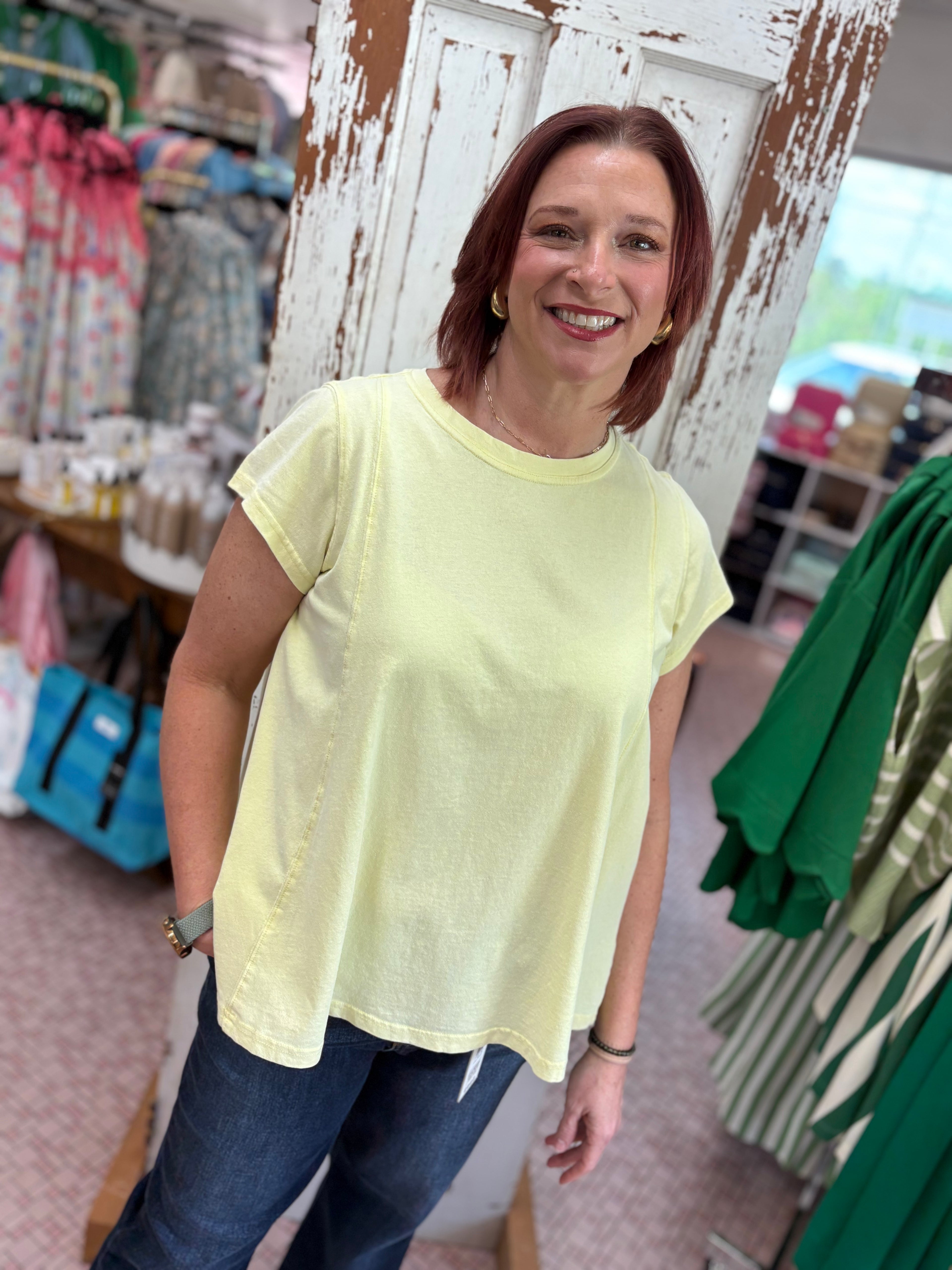 Washed Cotton Top