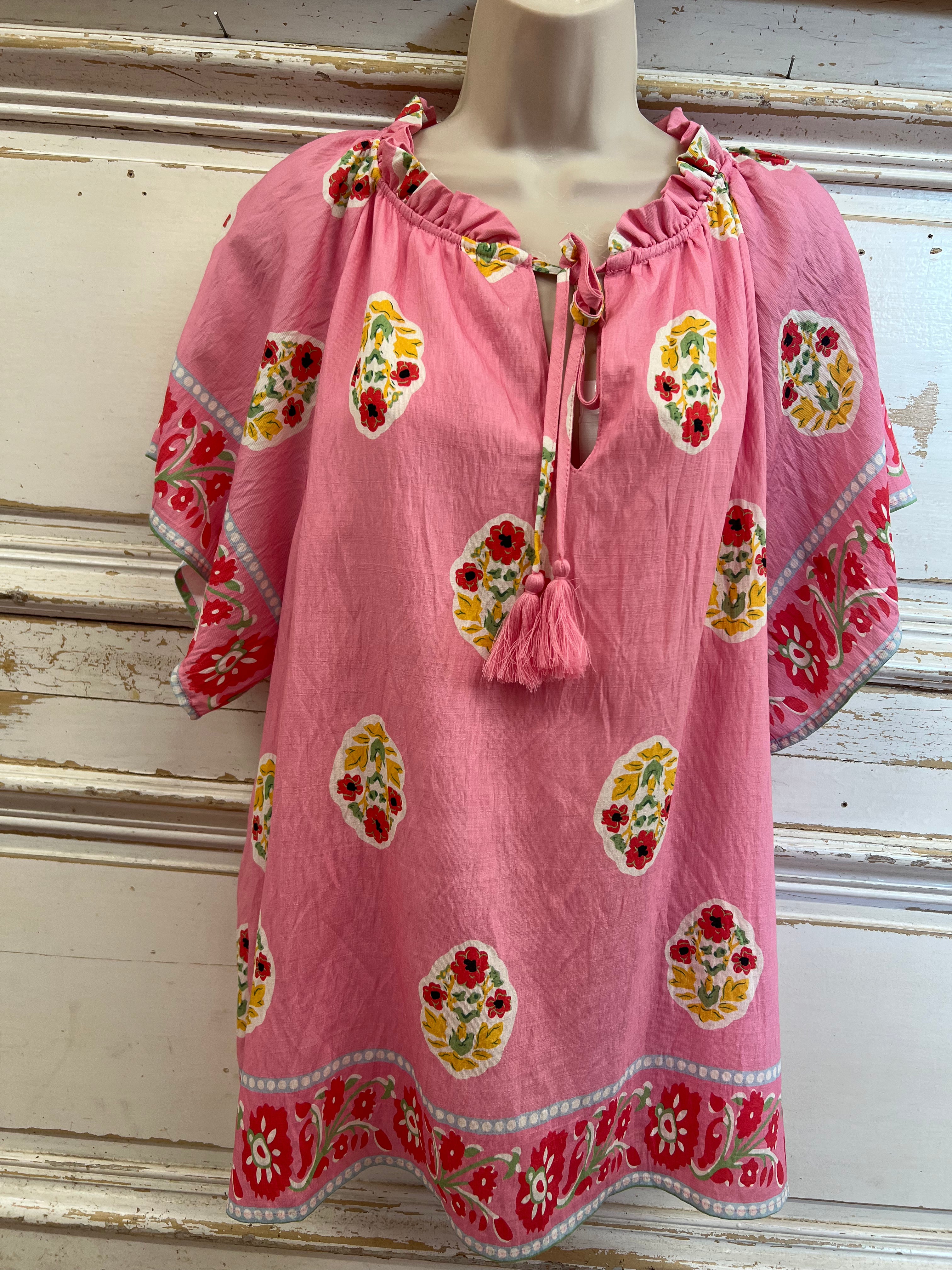 Boho Bloom Border Top