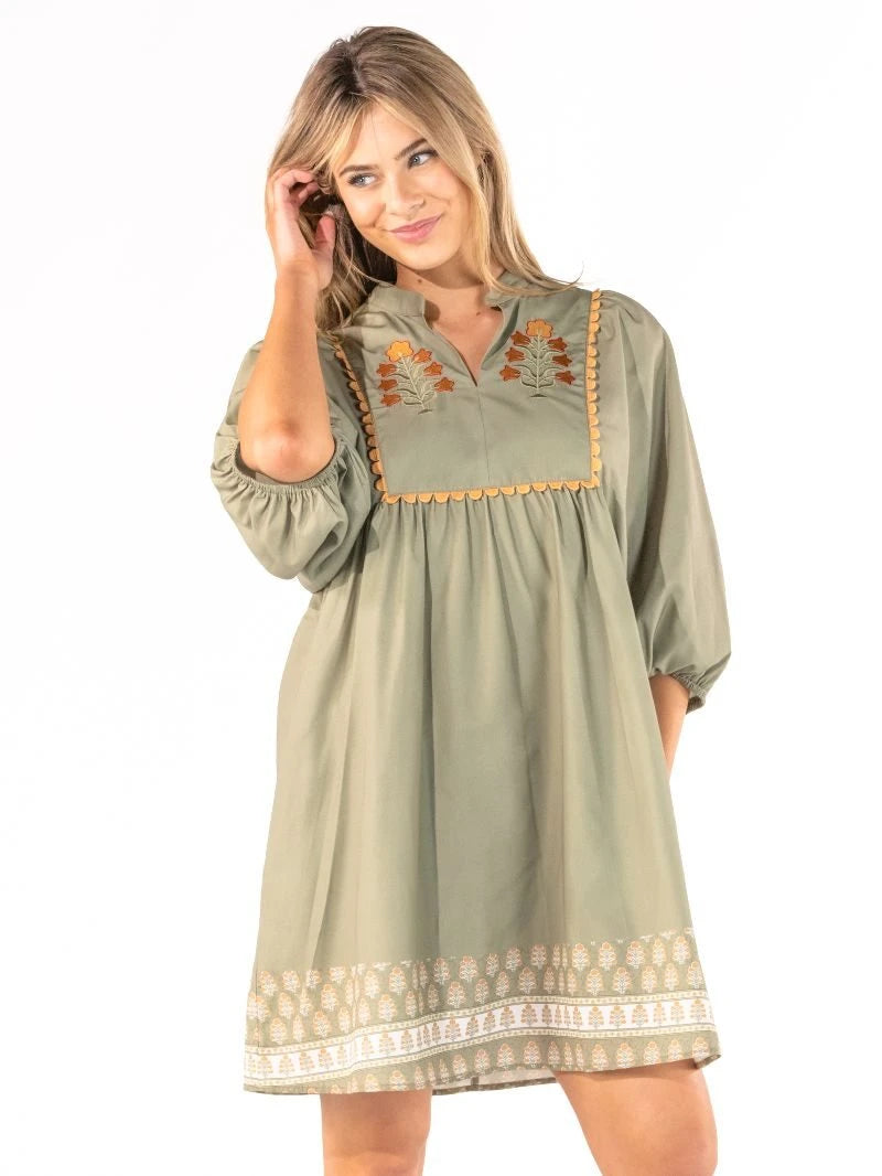 Maeve Embroidered Dress