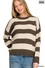 PLUS STRIPED DROP SHOULDER SWEATER