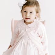 Pointelle Ruffle Knit Cardigan Feltman