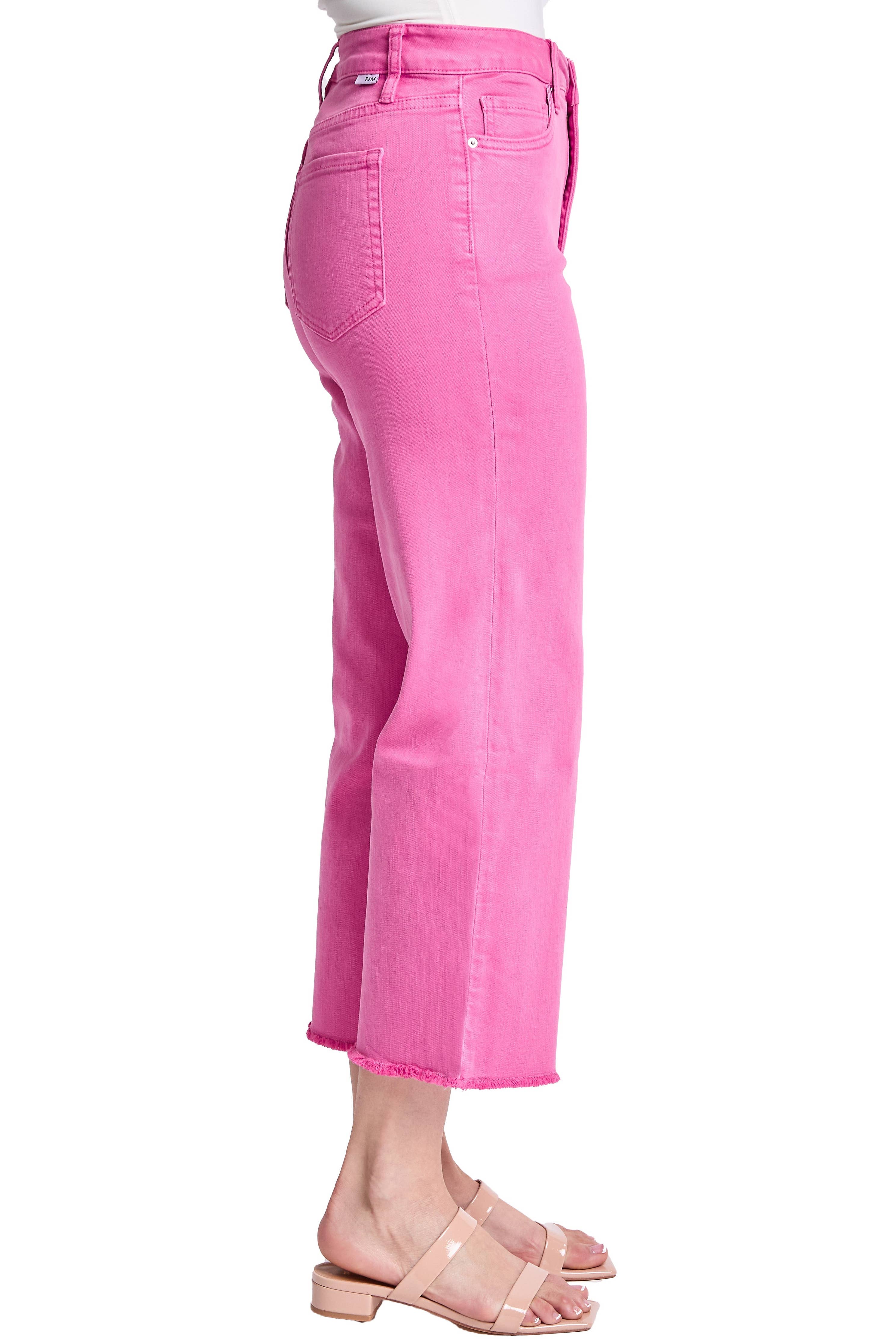Plus Chloe High Rise Cropped Wide Leg Jeans