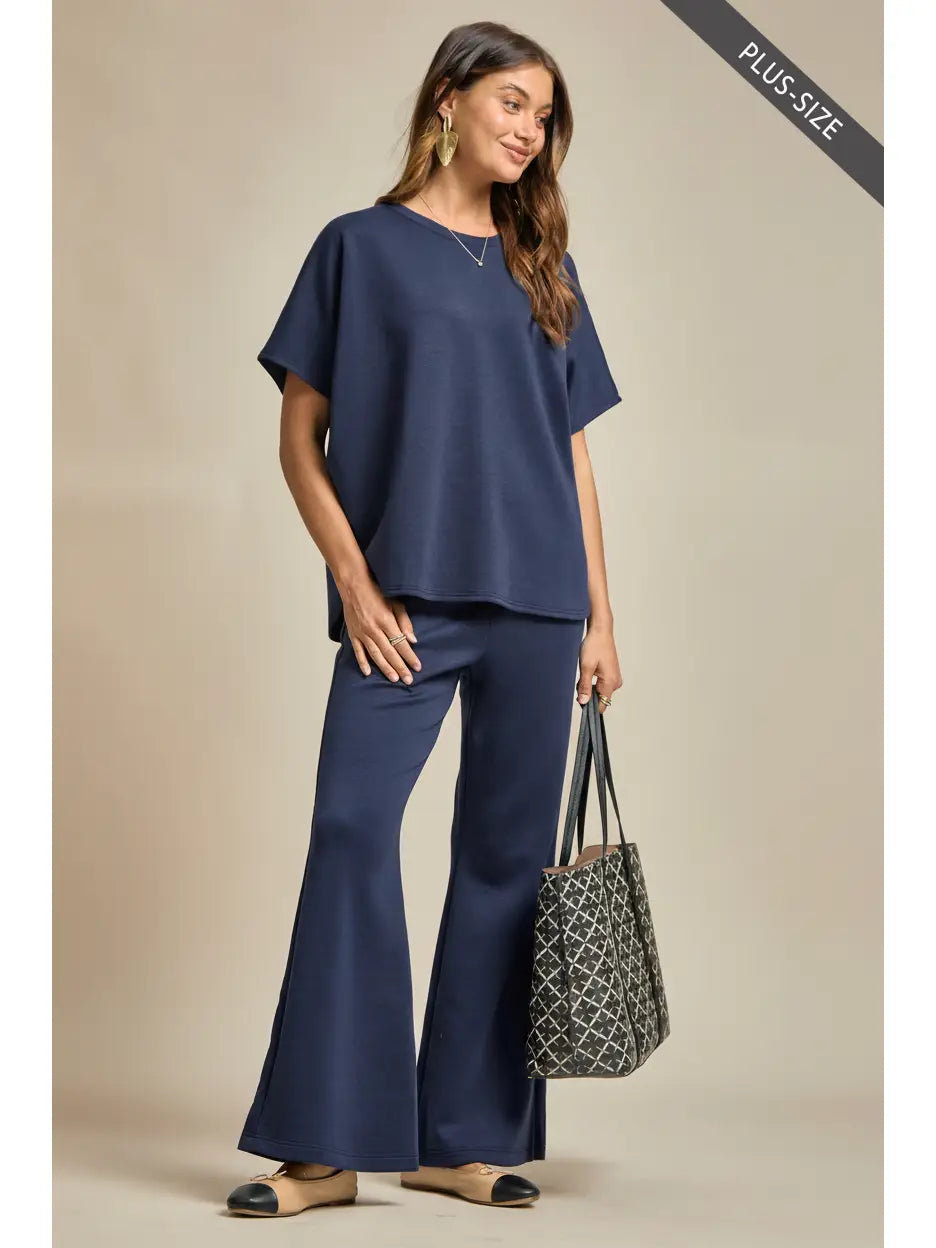Poncho Top + Bell Bottom Modal Set