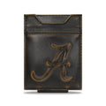 Alabama Crimson Tide Burnished Leather Magnetic Front Pocket Wallet