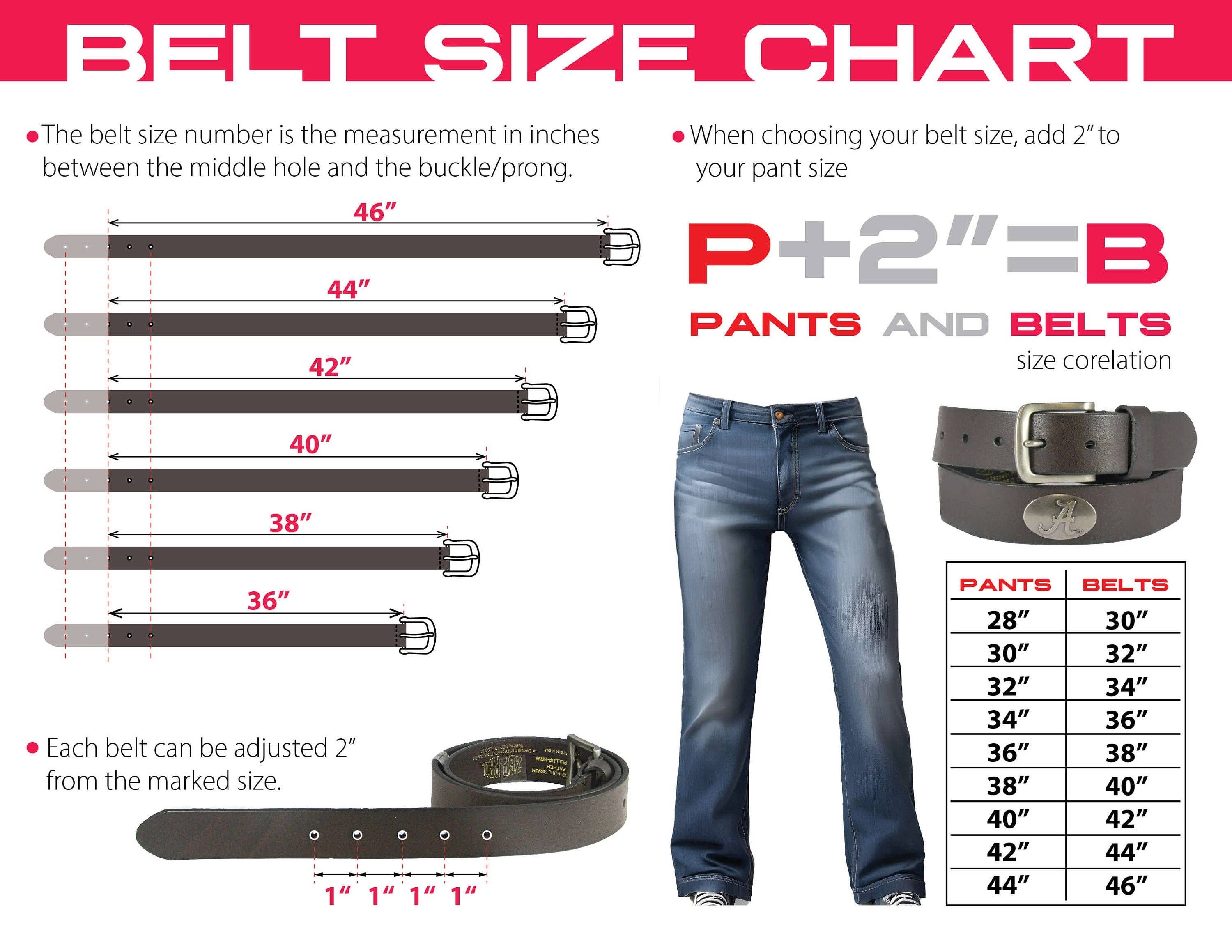 Alabama Crimson Tide Men's Collegiate Leather Belt.