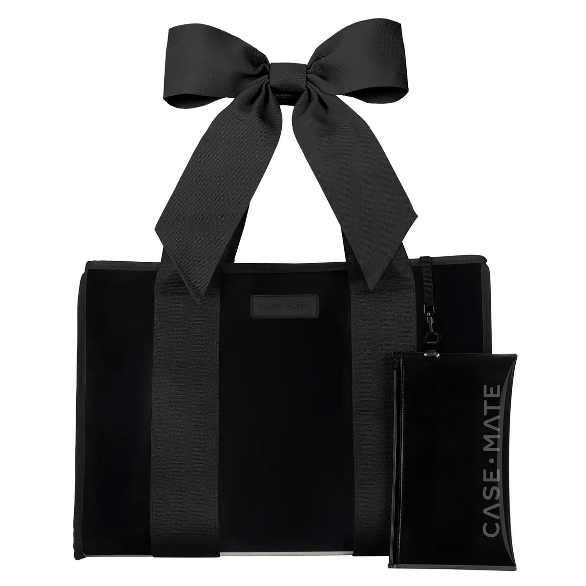 Case-Mate Midnight Black Bow Jelly Tote Bag