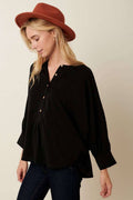BATWING OVERSIZE BLOUSE