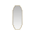 Metal Framed Scalloped Wall Mirror, Gold Finish