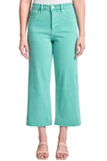 Plus Size Chloe High Rise Cropped Wide Leg Jeans