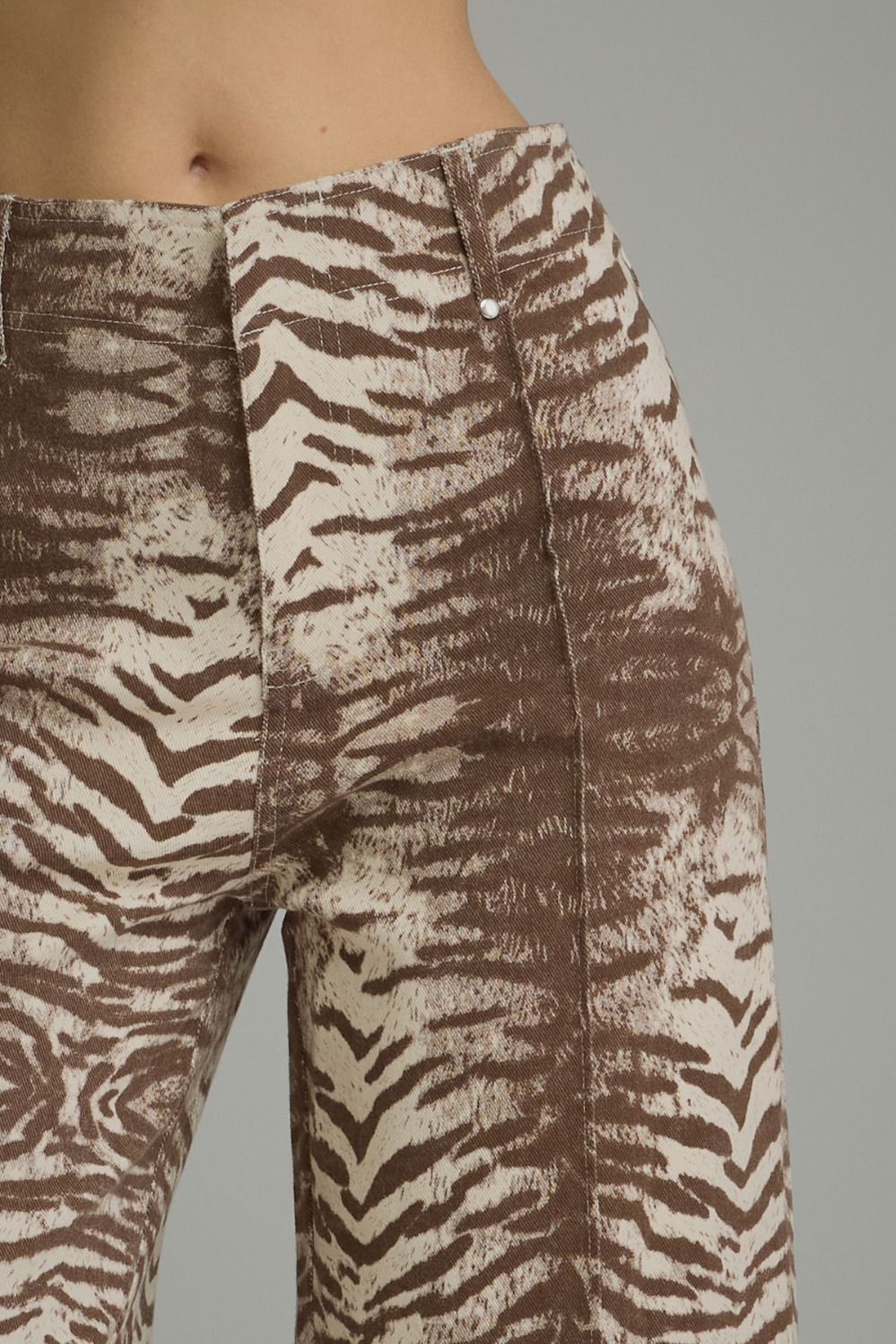 Entro Animal print wide leg pants