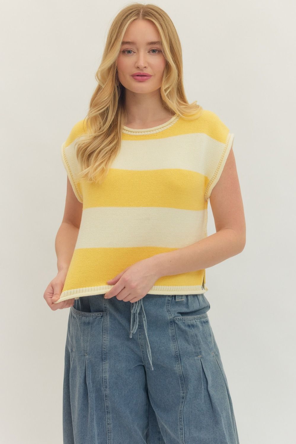 Lemon Stripe Sweater