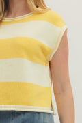 Lemon Stripe Sweater