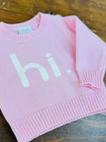 Hi Baby Girl Sweater