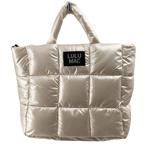 LuLu Mac Large Puffer Metallic Bag